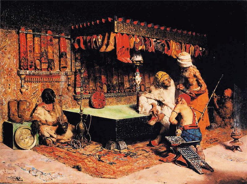 Jose Villegas y Cordero The Slipper Merchant France oil painting art